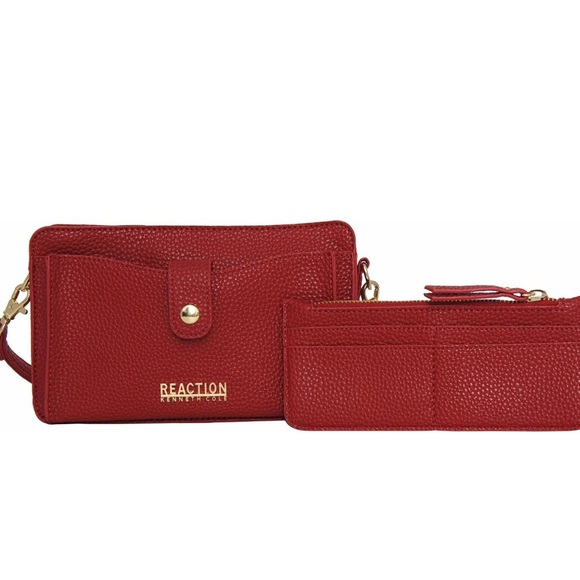 Kenneth Cole Reaction Handbags - Kenneth Cole Reaction Bold Red Bag and Wallet Set